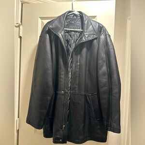 Perry Ellis Portfolio Vintage genuine leather jacket Men size L